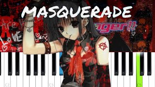 siouxxie  masquerade Piano Tutorial [upl. by Meredithe304]