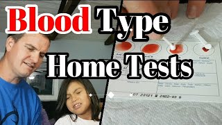 Blood Type Home Tests [upl. by Akitan]