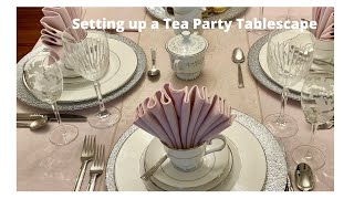 Pure Elegance Tablescapes Episode 24 How to Set Up a Tea Party Table [upl. by Sikras]