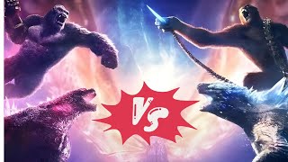 Godzilla amp Kong vs Scar King amp ShimuThe War of the Monsters  fight scene [upl. by Axela964]