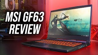 MSI GF63 Gaming Laptop Review [upl. by Innos]