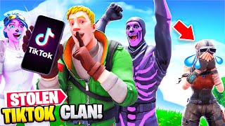 I Stole A Rare Skin TikTok Clan in Fortnite [upl. by Aicatan]