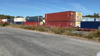 Southbound CSX I136 Intermodal Lakeside VA [upl. by Jeremie]