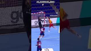 Best goalkeeper save in handball 💫🥅 handballgoalkeeper handball trending bestofhandball sports [upl. by Worra]