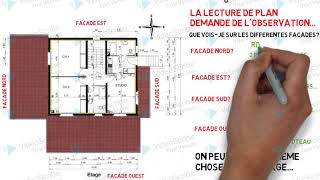 LECTURE DE PLAN BATIMENT ARCHITECTURE TDN°2 [upl. by Corley]