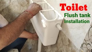 How to install cistern flush  Toilet flush tank installation  Toilet cistern repair [upl. by Eberta]