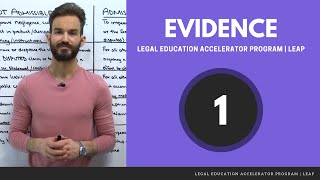 Introduction to Evidence How to Approach Evidence Fact Patterns LEAP Preview — Evidence 114 [upl. by Conger470]