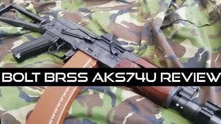 Astonishing Kick BOLT BRSS Airsoft AKS74U Recoil AEG Review [upl. by Rosane]