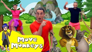 Move Monkeys i Like To Move It Zumba Dance For Kids  Fun For Kids [upl. by Yrrehs]