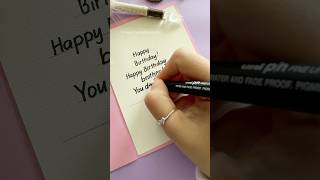 Make Birthday Wishes Extra Special with me 🌟 shorts calligraphy birthday [upl. by Lucina]