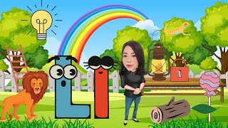 Letter Ll Sound  Phonics Reading  Blending Ll to Vowel sounds  CV Blend  la le li lo lu [upl. by Gilly417]