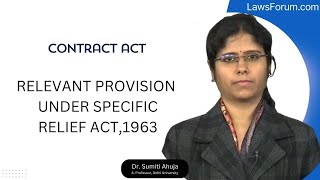 🎥 Relevant Provisions under Specific Relief Act 1963 Explained 📜 [upl. by Nyret]