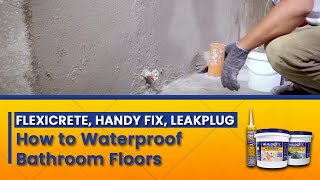 Flexicrete How to Waterproof Shower Floors and Bathrooms [upl. by Waxler]