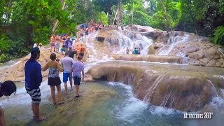 HD Climbing Dunns River Falls  Jamaicas most famous Falls [upl. by Anerehs]