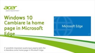 Windows 10  Cambiare la home page in Microsoft Edge [upl. by Perni]