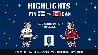 Highlights  Finland vs Canada  2022 IIHFWorlds [upl. by Vergil]