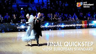 Evaldas Sodeika amp Ieva Zukauskaite  Quickstep  WDSF European Championship 2023 [upl. by Ilrac]