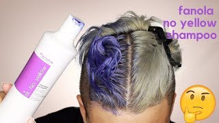 FANOLA NO YELLOW SHAMPOO \\ PURPLE SHAMPOO \\ MAINTAIN GREY  SILVER HAIR [upl. by Enilegna]