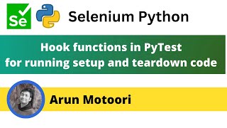 Hook functions which act like fixtures in PyTest PyTest  Part 24 [upl. by Anirrehs761]