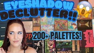 🎄 Eyeshadow Palette Collection amp Declutter 🛷 200 Palettes 2024 [upl. by Htiduj527]