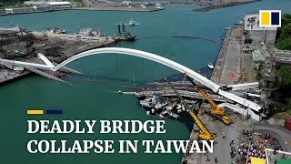 Bridge collapse in Taiwan kills at least 5 foreign fishermen [upl. by Horace]