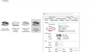 Como alterar temperatura e velocidade da sua impressora ZEBRA no DRIVER [upl. by Aryamoy]
