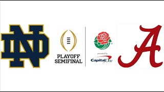 2021 CFP Semifinal Rose Bowl 4 Notre Dame vs 1 Alabama Highlights [upl. by Jeniffer454]