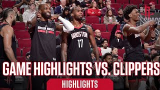 Rockets Defeat Clippers l Houston Rockets [upl. by Cowie231]