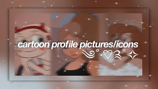 50 aesthetic cartoon profile picturesicons ⋆ฺ｡･ [upl. by Ecirtam972]