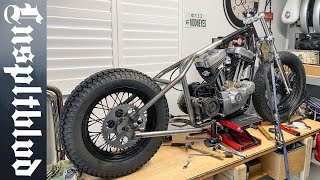 TC Bros Harley Sportster WeldOn Hardtail [upl. by Corliss539]