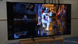 Sony Bravia KD65X9005B unboxing  Sonys first 2014 4K TV [upl. by Whittaker]