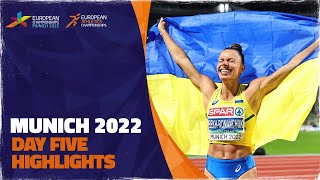 Day Five Highlights  European Athletics Championships  Munich 2022 [upl. by Zetnahs]