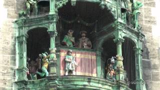 Glockenspiel München Marienplatz HD  Munich carillon HD [upl. by Eserehc]