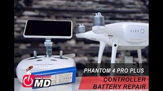 Phantom 4 Pro Plus Controller bad battery replacement [upl. by Dercy]