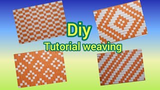 weaving tutorial step by step  weaving partner  weaving styles weaving paper  diy paper craft [upl. by Aldora]