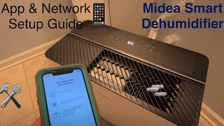 Midea Dehumidifier MAD50PS1AWT App and Network Setup [upl. by Elrae]