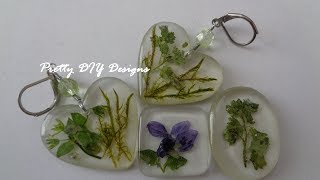 Easy Resin and Dried Flowers Pendants [upl. by Allemac764]