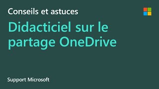 Comment partager des fichiers et des dossiers OneDrive  Microsoft [upl. by Refinneg]