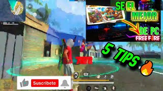 👉como EMPEZAR y APRENDER a JUGAR FREE FIRE en PC 🔥 5 TIPS🔥 🤯 [upl. by Norvol409]