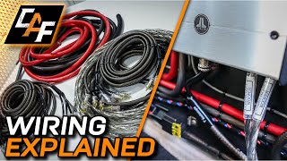 Installing wiring for an ADVANCED car audio system [upl. by Nikaniki898]