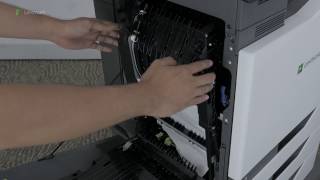 CS820CX820CX825CX860 Series—Clearing paper jam in door B [upl. by Eiramannod758]