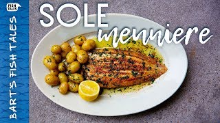 How to cook Pan Fried SOLE Meunière  Bart van Olphen [upl. by Nwahsid795]