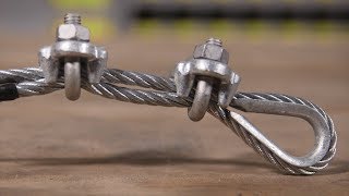 How To Work With Wire Rope and Wire Rope Clips [upl. by Khoury889]