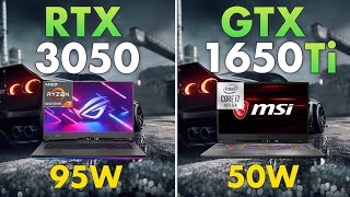 RTX 3050 laptop vs GTX 1650 Ti laptop  Test in 10 Games [upl. by Leta390]