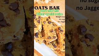 This winter must try healthy oats bar recipe winter shorts trending kitchenjunction food [upl. by Veneaux]