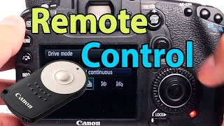 How to Use the Remote Control on Canon EOS Camera And How to Use Shoot Modes [upl. by Soirtemed]