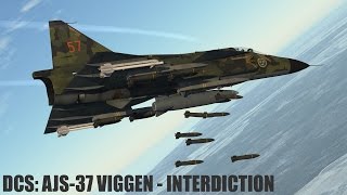 DCS AJS37 Viggen  Interdiction Work in Progress [upl. by Aisaim]