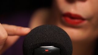 ASMR Mic Touching Tongue Clicking Scratching amp Blowing [upl. by Eninnaj]