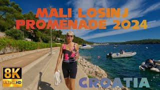 Mali Losinj Promenade Island Losinj Croatia  8K Walkthrough Jun 2024 [upl. by Damita]