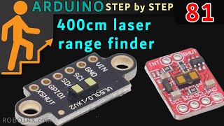 Arduino code for VL53L1X TimeofFlight 400cm Laser distance sensor [upl. by Anialahs375]